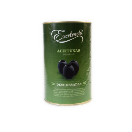 OLI5101-OLIVE NOIRE DENOYAUTEE 5/1 CAL 28/32 -  5/1 2KG net- EXCELE-DCA DISTRIBUTION