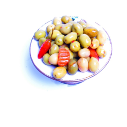 OLIPIM02-OLIVE VERTE CASSEE PIMENTEE CAL 19/21- 10 KG-DCA-DCA DISTRIBUTION