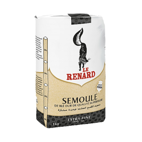 SEM21-SEMOULE EXTRA FINE -  1KG - LE RENARD-DCA DISTRIBUTION