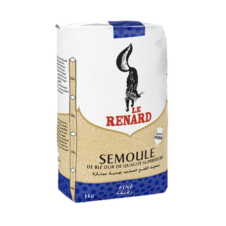 SEM22-SEMOULE FINE  -  1KG - LE RENARD-DCA DISTRIBUTION