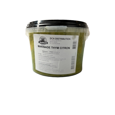 Marinade thym citron seau de 4 kg -Barco