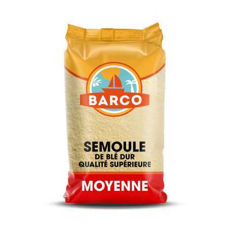 Semoule de blé dur Moyenne 1kg BARCO - DCA Distribution grossiste alimentaire halal pour professionnels