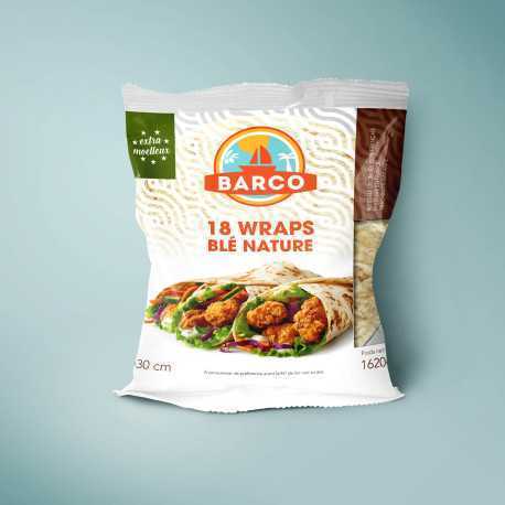 Tortillas mil wrap 1620g diam 30- sachet de 18-Barco