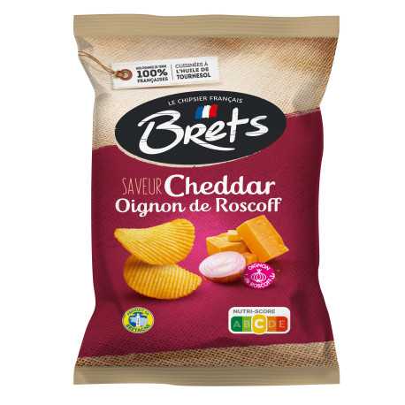 Chips saveur cheddar jalapeno -125g-brets
