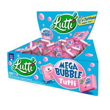 Lutti mega bubble tutti 200 pièces 8ca