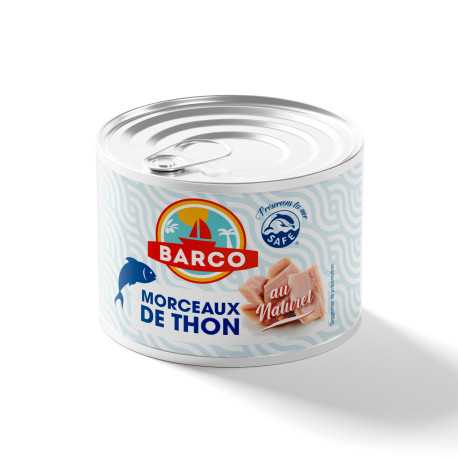 Thon listao morceaux au naturel 1/2 - 400 g / 280 g  of- Barco
