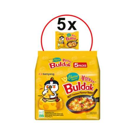 Ramen poulet piquant samyang 5x140g par 8 ( noir)