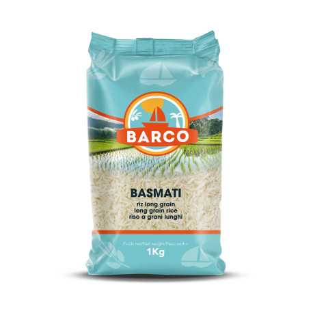 Riz long basmati - 1kg-Barco - Vente en gros | DCA