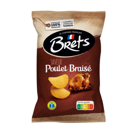 CHIPS SAVEUR POULET BRAISE-40g-Brets