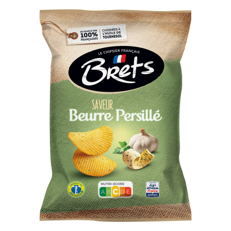 CHIPS SAVEUR BEURRE PERSILLE-125g-Brets