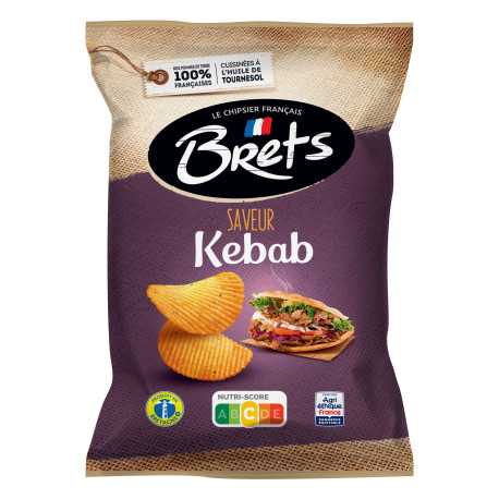 Chips saveur kebab-125g-brets